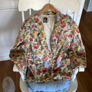 90s Floral Blazer